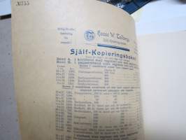Hasse W. Tullbergs Själf-Kopieringssystem - Rapport - Besökta firmor -resandes rapporteringsbok -kauppamatkustajan / -edustajan raportointikirja