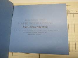 Hasse W. Tullbergs Själf-Kopieringssystem - Rapport - Försäljningen -resandes rapporteringsbok -kauppamatkustajan / -edustajan raportointikirja