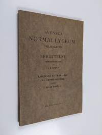 Svenska normallyceum Helsingfors : berättelse avgiven den 30 maj 1931