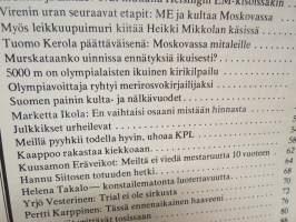 Urheilijan Joulu 1976 - Urheilulehti nr 52 B, Kansikuva Lasse Viren, Heikki Mikkola, Hannu Siitonen, Kuusamon Eräveikot, Helena Takalo, Pertti Karppinen, ym.