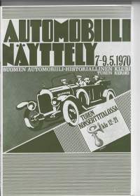 Automobiilinäyttely 1970 Turku Suomen Automobiili-Historiallinen Klubi , Turun Kerho -käsiohjelma