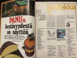 Avotakka 1976 nr 7 - Pirkon &amp; Åken oma Myrskyluoto, Avotakka asuntomessuilla, Näin väri muuttaa sisustuksen, ym.