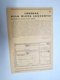 Kastor 1935 perhehelloja, ravintolahelloja, huonelämmitysuuneja, vedenkuumennuslaitteita ym. valmisteita - Hinnasto nr 11 -tuoteluettelo / kuvasto 1935