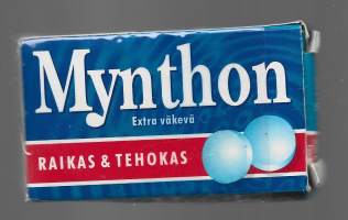 Mynthon Extra stark -  tyhjä makeisrasia  2001