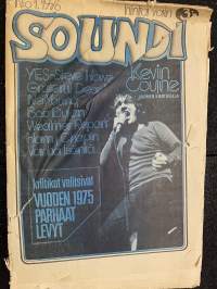 Soundi 1976 nr 1 - Yes -Steve Howe, Grateful Dead, NeilYouna, Bob Dylan, Kevin Coyne Suomen kiertueella, Weather Report, Harry Chapin, Vanha isäntä, ym.