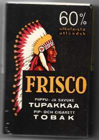 Frisco  piippu- ja savuketupakkaa   - avaamaton täysi tupakka-aski, tuotepakkaus