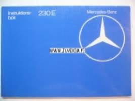 Mercedes-Benz 230 E -instruktionsbok