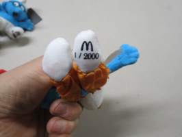 Smurffit - McDonalds 2000, 7 kpl pehmohahmoja yhtenä eränä