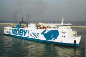 Moby Line / Moby Rider - laivavalokuva  valokuva 10x15 cm