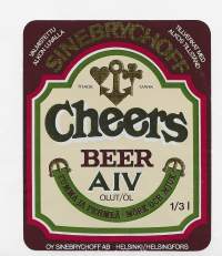 Cheers Beer A IV  olut  - olutetiketti