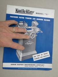 Kwik-Way model &quot;H&quot; precision piston turning and grinding machine -myyntiesite