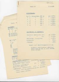 Velsa Oy   / Potkukelkkahinnasto rekihinnasto  1959    2 sivua