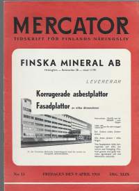 Mercator 1954 nr 15  Tidskrift för Finlands näringsliv
