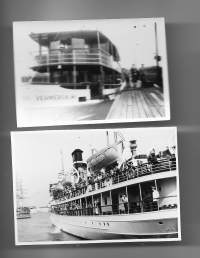 Sisävesihöyryjä Vehmerssalmi  laivavalokuva  valokuva 6x9 cm  2 kpl erä