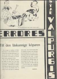 Erroress S:tae Walpurgis  1948  Åbo Akademi  Turku perinteinen vappujulkaisu 1948