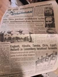 Suomen Urheilulehti maanantaina heinäkuun 7. päivä 1952