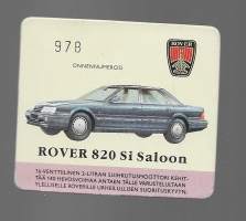 Rover / Rover Saloon onnennumero - keräilykuva 2-puolinen