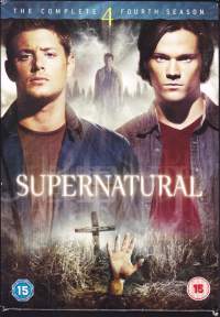 DVD - Supernatural, 2008-09. Koko 4. kausi, 6 DVD. Between Haeven and Hell. Jared Padalecki, Jensen Ackles
