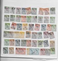 Löytöerä Saarismallisia postimerkkejä n 50 erilaista