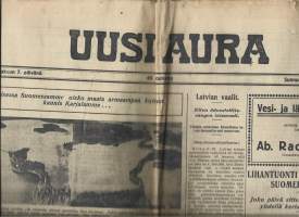 Uusi Aura  7.10.1928  sanomalehti