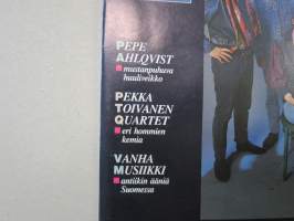 Musiikkiuutiset  1988 nr 1, Havana Blacks, Pepe Ahlsqvist, Pekka Toivanen Quartet, Vanha musiikki - antiikin ääniä Suomessa, Bluesshakers, ym.