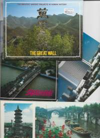 Kiina Shanghai, Grand Canal  ja Great Wall  - kuvahaitari/sarja  3 kpl