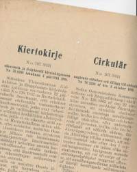 Kiertokirje nr 107/3253 /13.12.1918 -Korjaus Yleisesikunnan ja Etappiosaston ..