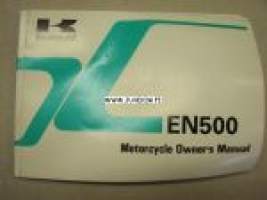 Kawasaki EN500 (EN500 C-4) motorcycle owner´s manual -käyttöohjekirja englanniksi