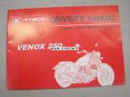 Kymco Venox 250 owner´s manual -käyttöohjekirja