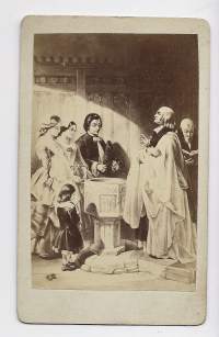 The ministration of the holy baptism (Jenkins  )-   visiittikuva taidekuva valokuva