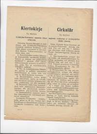 Kiertokirje nr 65 / 2141 13.9.1918 -Jyväskylän-Pieksämäen rautatien ...