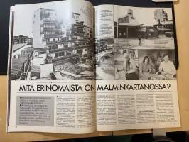 Avotakka 1985 nr 7 Messutalo Jyväskylässä, Åsa Hellmanin koti, Mitä erinonomaista on Malminkartanossa ?, Suomalainen hirsitalo Bochumissa, katso sisällysluettelo.