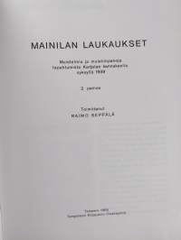 Mainilan laukaukset : Muistelmia ja muistiinpanoja tapahtumista Karjalan kannaksella syksyllä 1939