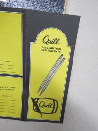 Quill Riviera - USA - 1/20 14 KT Gold Filled -kuulakärkikynä, alkuperäinen kotelo ja rekisteröintilomake