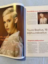 Demi 2019 nr 3, Tuure Boelius (4 sivua), julisteet Tuure, Why don´t we, Bebe Rexha, Bride-lippu