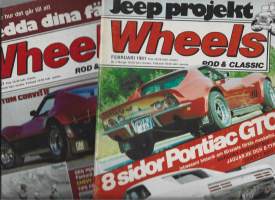Wheels magazine 1981 Februari ja Juli   yht 2 lehteä