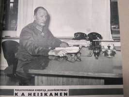 Peitsi 1957 nr 2 - Maanpuolustajain lehti, Kaartin kasarmin historiaa, Jalkaväenkenraali K.A. Heiskanen, Maastossa mieheb kunto punnitaan, Tenon koukkuleuka...