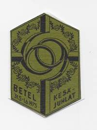 Betel 1975 Kesäjuhlat . - rintamerkki  pahvia
