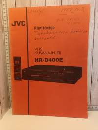 JVC VHS Kuvanauhuri HR-D400E käyttöohje