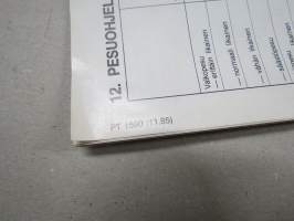 Upo D0500-A Pesukarhu 8500 P pesukone -käyttöohjekirja / bruksanvisning