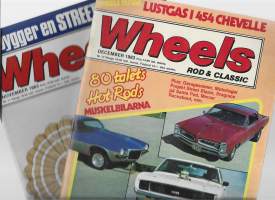 Wheels Rod&amp;Classic 1980 December ja November autolehti   yht 2 lehteä