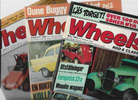 Wheels Rod&amp;Classic 1983 Maj, August, September  autolehti   yht 3 lehteä