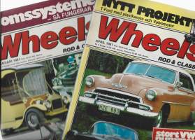 Wheels Rod&amp;Classic 1981 Januari, April  autolehti   yht 2 lehteä