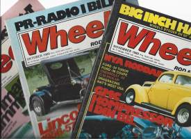 Wheels Rod&amp;Classic 1980 September, Oktober, November autolehti   yht 3 lehteä