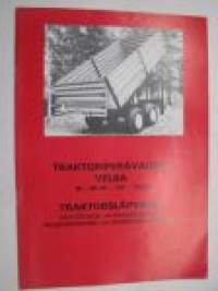 Traktoriperävaunu Velsa 95-95/3K-115-115/3K Traktorsläpvagn -käyttöohje- ja varaosakirja