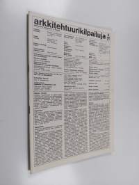 Arkkitehtuurikilpailuja 6/1971 : Hämeenlinnan kaupungin Luolajan alueen asemakaavakilpailu