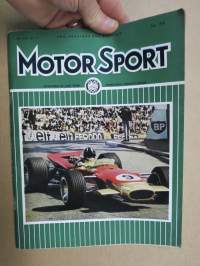 Motor Sport 1968 nr 7, XXVII Belgian Grand  Prix, Histroc Peugeot Grand Prix cars, XXVI Monaco GP, Rauno Aaltonen &amp; Henry Liddon car in action picture, Jacky Ickx...