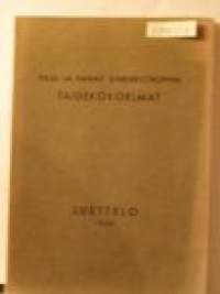 Paul ja Fanny Sinebrychoffin taidekokoelmat luettelo 1936