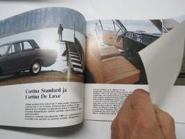 Ford Cortina Standard, De Luxe, Farmari, 1600 E, GT &amp; Lotus 1970? -myyntiesite / sales brochure