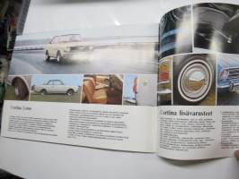 Ford Cortina Standard, De Luxe, Farmari, 1600 E, GT &amp; Lotus 1970? -myyntiesite / sales brochure